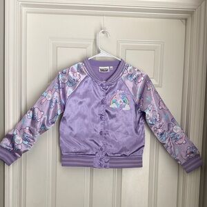 Care Bears Lavender Snap Bomber Jacket